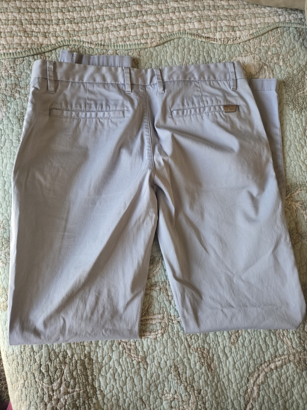 Zara Light Gray Slim Chino Pants 32 X 32 - Picture 4 of 4